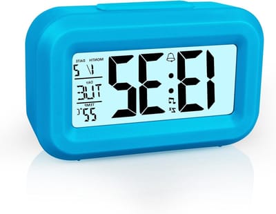 Digitale Wecker met LED-display, Instelbare Snooze-functie, Temperatuurweergave, Datum, Timer en Lichtregeling voor Slaapkamer, Thuiswerkplek en Keuken