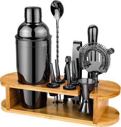 Cocktail Shaker Set 12 delig, Professionele Roestvrijstalen Cocktail Set, Barset voor het Mixen van Dranken, Geschenken voor Vrouwen Mannen Cocktail Liefhebbers, Home Essentials Cocktail Shaker