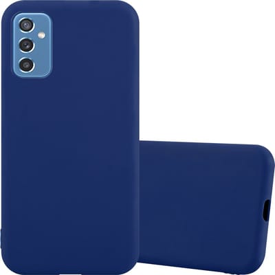 Cadorabo Hoesje geschikt voor Samsung Galaxy M52 5G in CANDY DONKER BLAUW - Beschermhoes gemaakt van flexibel TPU silicone Case Cover