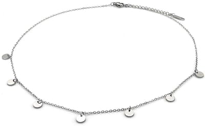 Ketting met munten - RVS - 40-45 cm