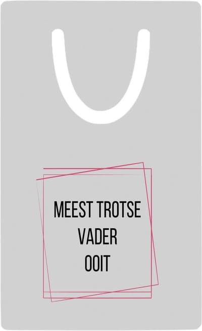 Hacebo® - meest trotse vader ooit metalen boekenlegger - Papa - trotse vader - vader cadeautjes - vaderdag - verjaardagscadeau - verjaardag - cadeau - geschenk - kado - gift - vader artikelen Bladwijzer boekenleggers - 7.6 cm x 5cm
