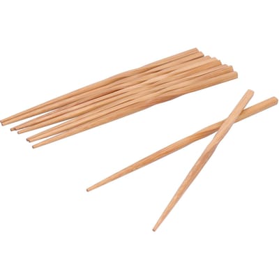 5 Paires Baguettes Bambou Torsadées Originalité Environnemental Set de Baguettes pour Maison Restaurant beige