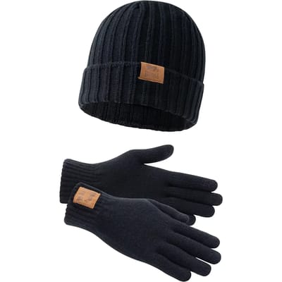 Lonsdale Deazley-set met muts en handschoenen