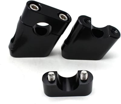 Stuurverhogers Motor - Stuurklemmen Verhogers - Comfortabeler Rijden - Eenvoudige Installatie - 22 MM - Zwart