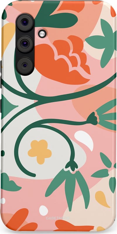Casetastic Hoesje Geschikt voor Samsung A54 (5G) - Stijlvolle Beschermende Duo-layer Case - Bloesem Pastels
