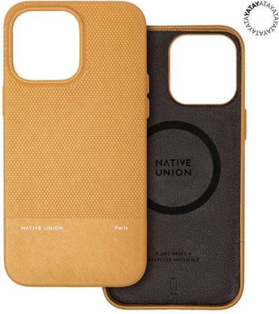 NATIVE UNION, Backcover Geschikt voor Apple iPhone 15 Pro Max (RE)CLASSIC KRAFT, Geel