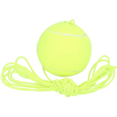 REGAIL Tennis Trainingsbal met Elastisch Koord Oefenhulpmiddel voor Enkele Tennisspeler yellow