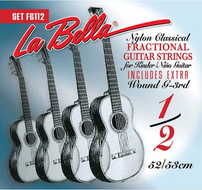 La Bella L-FG112 snarenset voor klassieke gitaar, verzilverde bassnaren