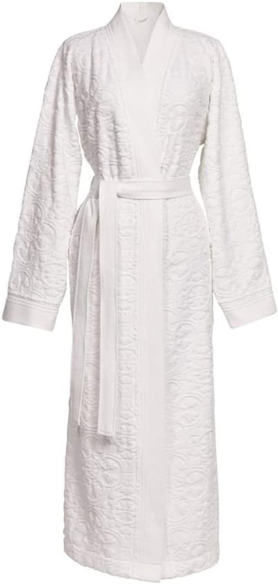 Badjas - Damesbadjas Herenbadjas - Ontspanning Thuis - Jacquard Terry Weving - 500 g/m² - Wit