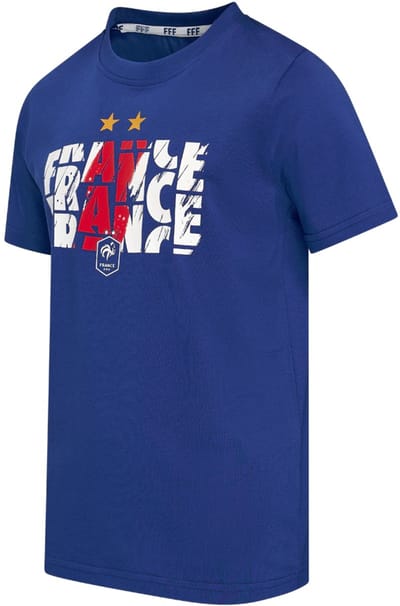 Frankrijk T-Shirt Kinderen - Maat 116 - Voetbal T-Shirt - Jongens en Meisjes - FFF - Officiële Fanmerchandise