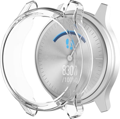 Strap-it TPU case - bescherm hoesje geschikt voor Garmin Vivomove Style / Luxe TPU case (transparant)