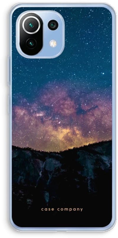 Case Company® - Hoesje geschikt voor Xiaomi Mi 11 Lite hoesje - Travel to space - Soft Cover Telefoonhoesje - Bescherming aan alle Kanten en Schermrand