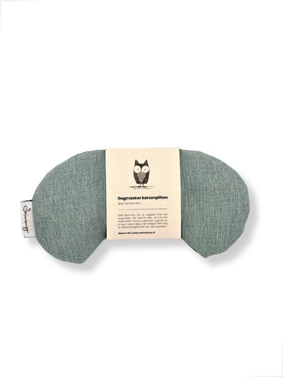 Oogmasker kersenpitkussen - Duurzaam cadeau - Kersenpitten - Migraine - Meditatiekussen - Handmade - Oceaangroen