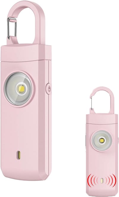 Persoonlijke Alarm - Krachtig 130 Db Geluid En Felle Flits - Persoonlijke Veiligheidsalarm - Zelfverdediging Sleutelhanger - Persoonlijke Bescherming - Noodsignaal - Senioren Alarm – Draagbaar Veiligheidsalarm