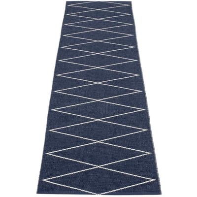 Pappelina - Max vloerkleed - donkerblauw - 70 x 240 cm
