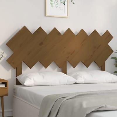 vidaXL - Hoofdbord - 141x3x80,5 - cm - massief - grenenhout - honingbruin