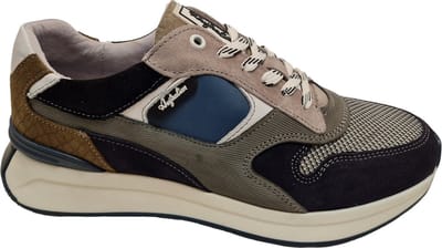 Australian Footwear - Kyoto Sneakers Grijs - Grey-Blue-Green - 43