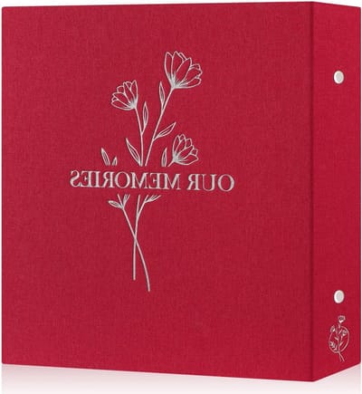 Extra groot fotoalbum voor 1000 foto's, linnen omslag, geschikt voor 10 x 15 cm foto's, met tekst "Onze Herinneringen" en handige insteekhoezen
