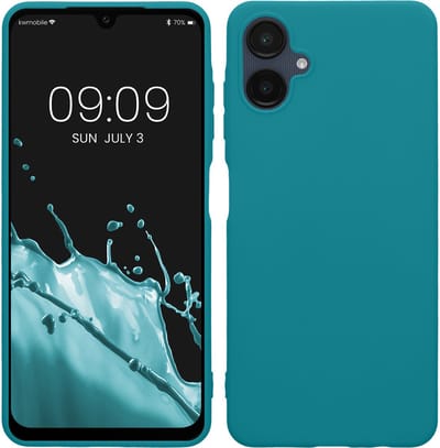 kwmobile telefoonhoesje geschikt voor Samsung Galaxy A06 - Hoesje voor smartphone - Back cover in mat petrol