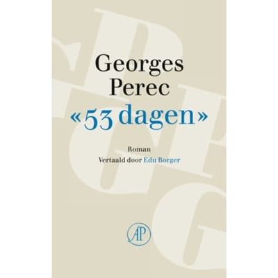 '53 Dagen' - Georges Perec