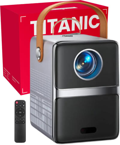 STOBE® TITANIC draagbare mini beamer - Beamer Projector - mini projector - HDMI - AUX - USB - HD - 4K beamer support - Thuisbioscoop