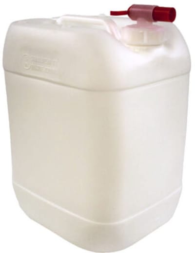 V-Part - Jerrycan met Kraandop 5 liter - Set van 4 stuks - Wit - HDPE