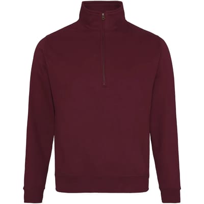 Just Hoods - 1/4 Zip Sweater - Burgundy maat L