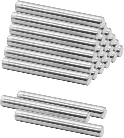 Roestvrijstalen deuvelpen 6 mm x 40 mm - 24 stuks - Stevige bevestigingselementen voor planken