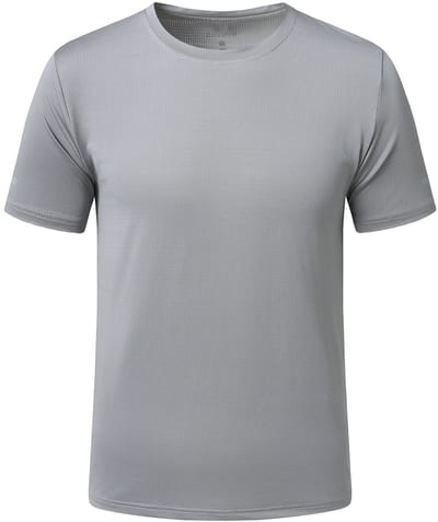 YOUTHUP Heren Sport Zijdeachtig Sneldrogend T-Shirt - met Ref Streep - S