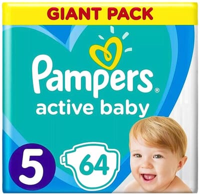 Pampers Baby-Dry Luiers - Maat 5 - 64 Stuks