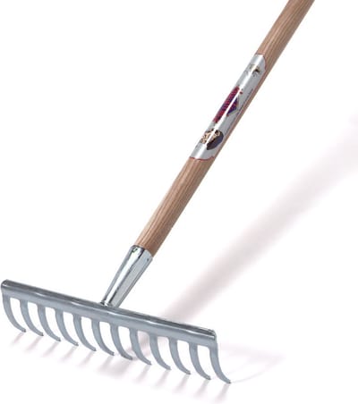 Wovar Tuinhark met Steel 160 cm | 12 Tands | Verzinkt Staal | Per Stuk