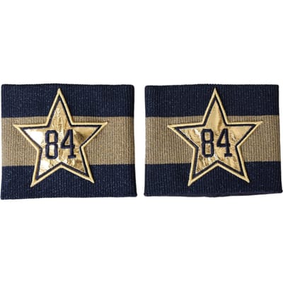 Dolce & Gabbana Zwart Goud Logo Ster 84 Viscose Polsband