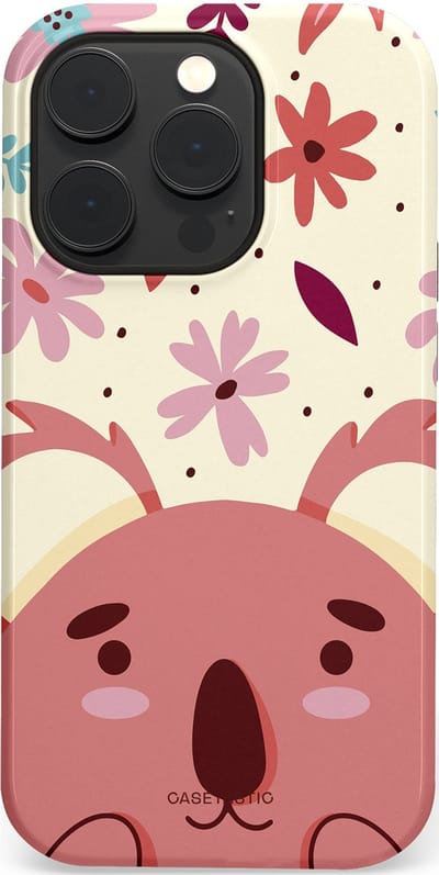 Casetastic Hoesje Geschikt voor Apple iPhone 14 Pro Magsafe - Stijlvolle Beschermende Duo-layer Case - Koala knuffel