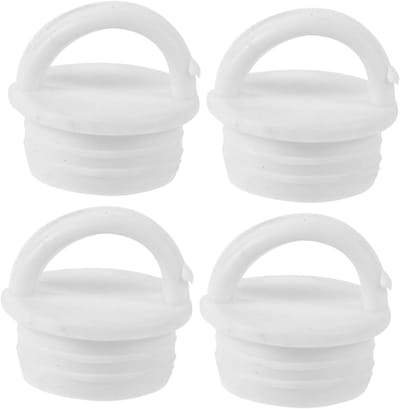Afvoerplug Mopemmer - Dop Set - Water Dicht Maken - Duurzaam Rubber - 4 Stuks - Wit