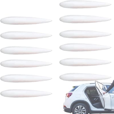 Deurbeschermers - Stootrand Beschermers - Voertuig Beschermen - Alles-in-één Set - 12 Stuks - Wit
