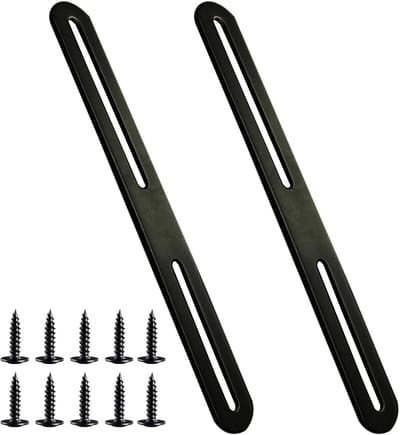 Perforated Houder voor Bevestiging, 215 x 24 mm, Staal, Geschikt voor Planken en Meubelondersteuning