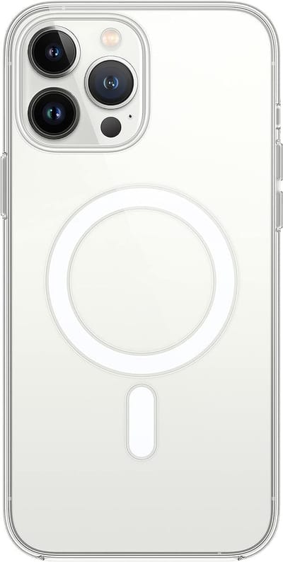 Stravo Hoesje geschikt voor iPhone 12 Pro Max MagSafe Transparant - Shock proof case Hoes doorzichtig
