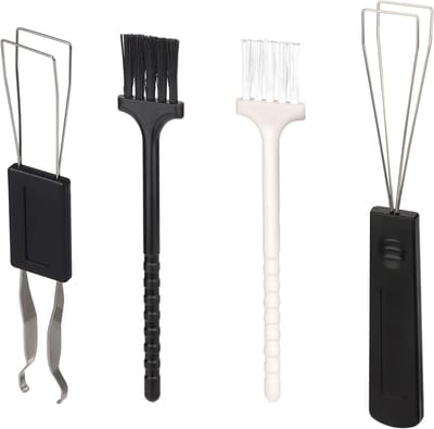 Dailygoods- Toetsenbordreinigingsgereedschap 5-delig - Toetsverwijderaar - Borstels - Ergonomisch ontwerp - Robuust materiaal - Voor eenvoudige reiniging - Toetsenbordreinigingsset