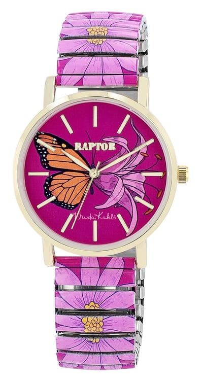 Raptor Herenhorloge siliconen Swag met echte leren band, 3 ATM, inclusief geschenkdoos