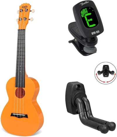 Korala PUC-20 bundel Concert Ukulele Polycarbonaat Licht blauw