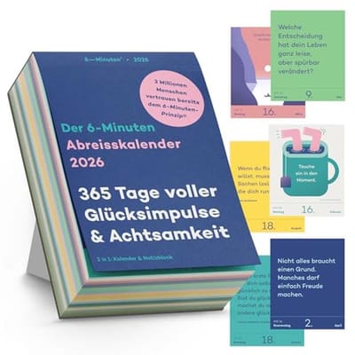 6-Minuten Scheurkalender voor Dagelijkse Inspiratie
