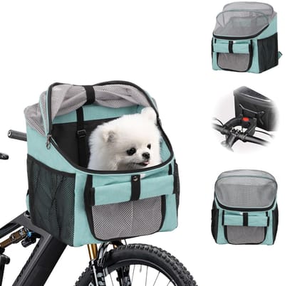 Dailygoods- Fietstas Geschikt voor E-bikes - Inklapbare Fietsmand - Oxford-Stof - Huisdieren - 37x27x40 cm - Antislip Bevestiging - Huisdierfietsmand