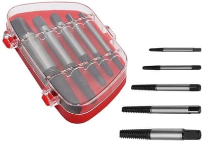 Boutuitdraaiset - Linkse tappen set 5 delig M3 - M18 - Afgebroken bout verwijderen - linke tapset