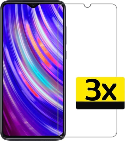 Screenprotector - Geschikt voor Xiaomi Redmi Note 8 Pro - 3 Stuks - Extra Sterk - Beschermglas - Gehard Glas - Tempered Glass - Screen Protector