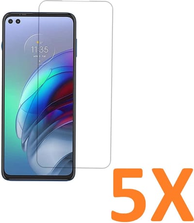 Screenprotector Glas - Tempered Glass Screen Protector Geschikt voor: Motorola Moto G100 - 5X