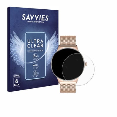 Savvies - Screenprotector voor LIGE FV12 1.43" - Folie Beschermfolie transparant 6 Stuks
