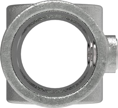 Kruisverbinder Buisverbinder - Kruisstuk Pijpverbinder - Stalen Constructies Bouwen - 90 Graden Hoekverbinding - Ø 424 mm - Zilverkleurig