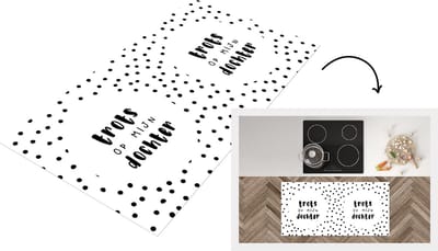 Keukenloper - Loper keuken - Cadeau Dochters - Quotes - Tekst - Trots op mijn Dochter - Spreuken - 120x60 cm - Keukenloper vinyl