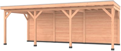 Douglas overkapping, 750 x 300, met achterwand, Westwood Comfort Plus