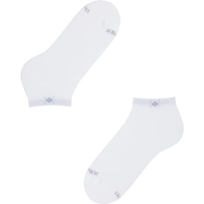 Burlington Everyday 2-Pack kort eenkleurig katoen multipack sneakersokken enkelsokken dames wit - maat 36-41